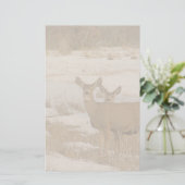 Whitetail Deer Stationery Briefpapier (Staand voorkant)