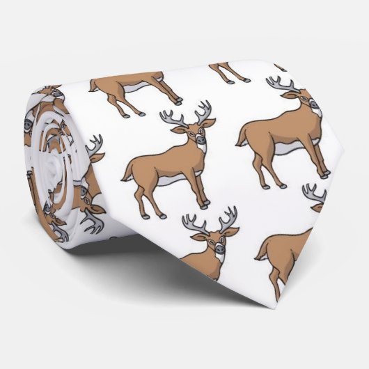 Whitetail Deer Stropdas (Opgerold)