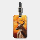 Whitetail Deer Trophy Buck Bagagelabel (Voorkant verticaal)
