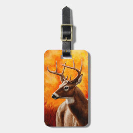 Whitetail Deer Trophy Buck Bagagelabel