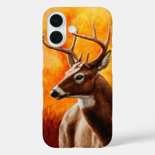 Whitetail Deer Trophy Buck iPhone 16 Hoesje