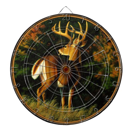 Whitetail Deer Trophy Buck Hunting Dartbord (Voorkant)