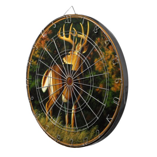 Whitetail Deer Trophy Buck Hunting Dartbord (Voorkant Rechts)