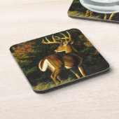 Whitetail Deer Trophy Buck Hunting Drankjes Onderzetter (Linkerzijde)