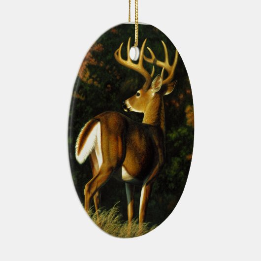 Whitetail Deer Trophy Buck Hunting Keramisch Ornament (Rechts)