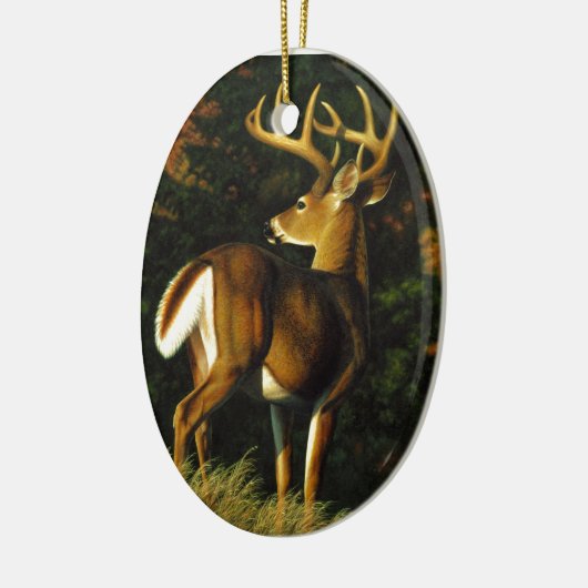 Whitetail Deer Trophy Buck Hunting Keramisch Ornament (Links)