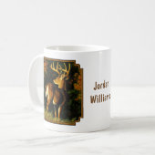 Whitetail Deer Trophy Buck Hunting Koffiemok (Voorkant links)