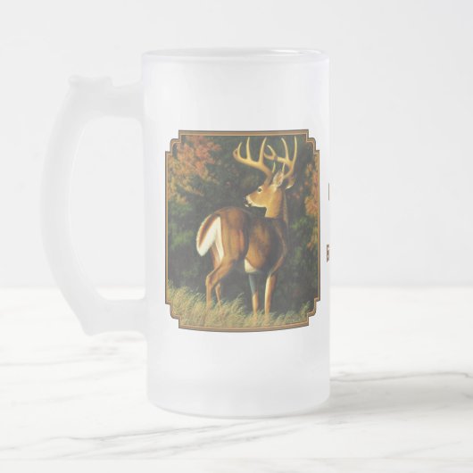 Whitetail Deer Trophy Buck Hunting Matglas Bierpul (Links)