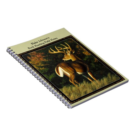 Whitetail Deer Trophy Buck Hunting Notitieboek (Rechterzijde)