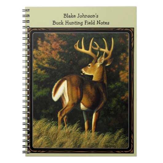 Whitetail Deer Trophy Buck Hunting Notitieboek (Voorkant)