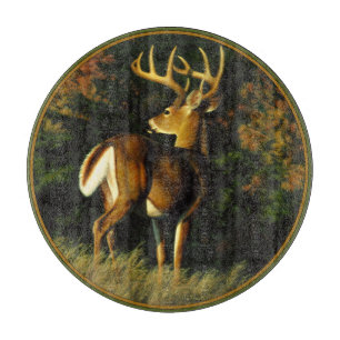 Whitetail Deer Trophy Buck Hunting Snijplank