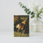 Whitetail Deer Trophy Buck Hunting Visitekaartje (Staand voorkant)