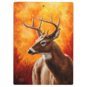 Whitetail Deer Trophy Buck Klembord (Achterkant)