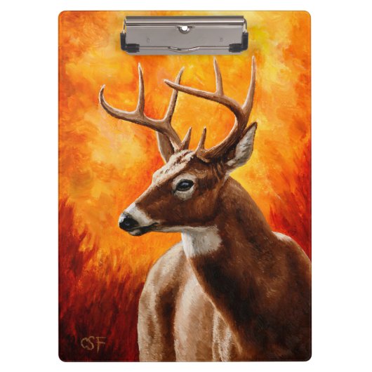 Whitetail Deer Trophy Buck Klembord (Voorkant)