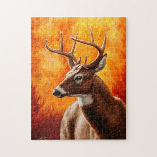 Whitetail Deer Trophy Buck Legpuzzel (Verticaal)