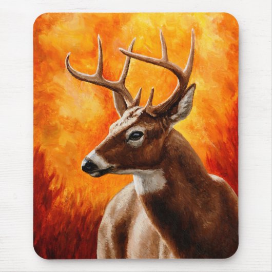 Whitetail Deer Trophy Buck Muismat (Voorkant)