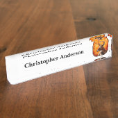 Whitetail Deer Trophy Buck Naambordje (Zijkant)