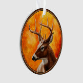 Whitetail Deer Trophy Buck Ornament (voorkant)