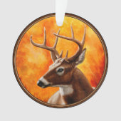 Whitetail Deer Trophy Buck Ornament (voorkant)