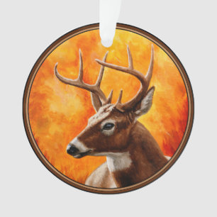 Whitetail Deer Trophy Buck Ornament