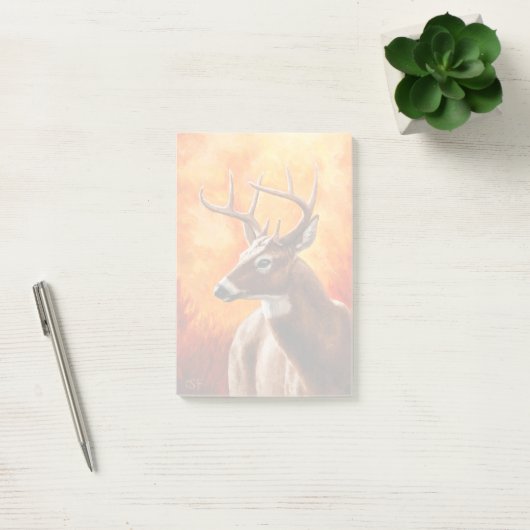 Whitetail Deer Trophy Buck Post-it® Notes (Kantoor)