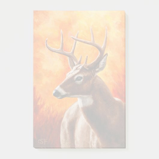 Whitetail Deer Trophy Buck Post-it® Notes (Voorkant)