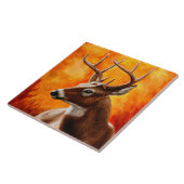 Whitetail Deer Trophy Buck Tegeltje (Zijkant)