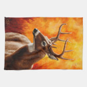 Whitetail Deer Trophy Buck Theedoek (Horizontaal)