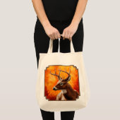 Whitetail Deer Trophy Buck Tote Bag (Voorkant (product))