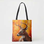 Whitetail Deer Trophy Buck Tote Bag (Voorkant)