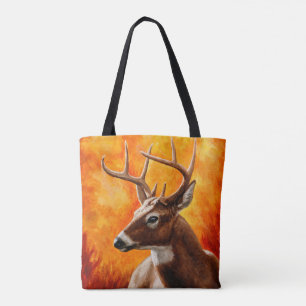 Whitetail Deer Trophy Buck Tote Bag