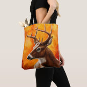 Whitetail Deer Trophy Buck Tote Bag (Dichtbij)