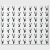 Whitetail Deer Trophy Buck Wrapping Paper Cadeaupapier (Vlak)