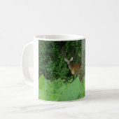 Whitetail Deer Two Toned Coffee Mok (Voorkant links)