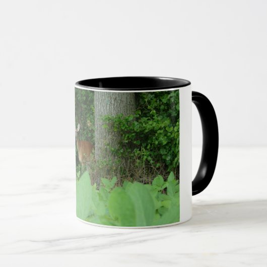 Whitetail Deer Two Toned Coffee Mok (Voorkant rechts)