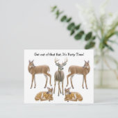 Whitetail Deer Uitnodiging (Staand voorkant)