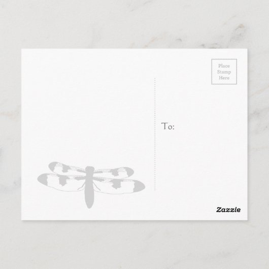 Whitetail Dragonfly Briefkaart (Achterkant)