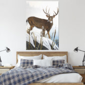 Whitetail-herder Canvas Afdruk (Insitu (Slaapkamer))