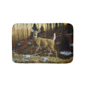 Whitetail Herten Doe in Herfst Bos Badmat (Voorkant)