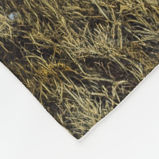 Whitetail Herten Doe in Herfst Bos Fleece Deken (Hoek)