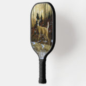 Whitetail Herten Doe in Herfst Bos Pickleball Paddle (Links)
