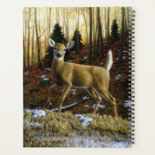 Whitetail Herten Doe in Herfst Bos Planner (Achterkant)