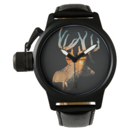 Whitetail Herten horloge, herten jagen Horloge