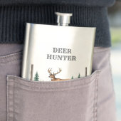 Whitetail herten in Field Hunter Flask Flacon (Voorbeeld)