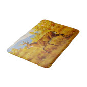 Whitetail Herten in Herfst Aspen Bos Badmat (Gekanteld)