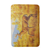 Whitetail Herten in Herfst Aspen Bos Badmat (Voorkant Verticaal)