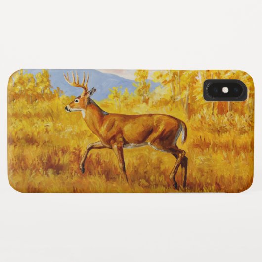 Whitetail Herten in Herfst Aspen Bos Case-Mate iPhone Case (Achterkant (horizontaal))
