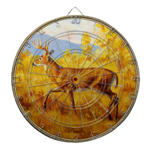 Whitetail Herten in Herfst Aspen Bos Dartbord