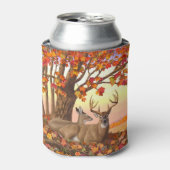 Whitetail Herten in Herfst New England Herfst Kleu Blikjeskoeler (Blikje Voorkant)