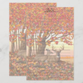 Whitetail Herten in Herfst New England Herfst Kleu Briefpapier (Voorkant / Achterkant)